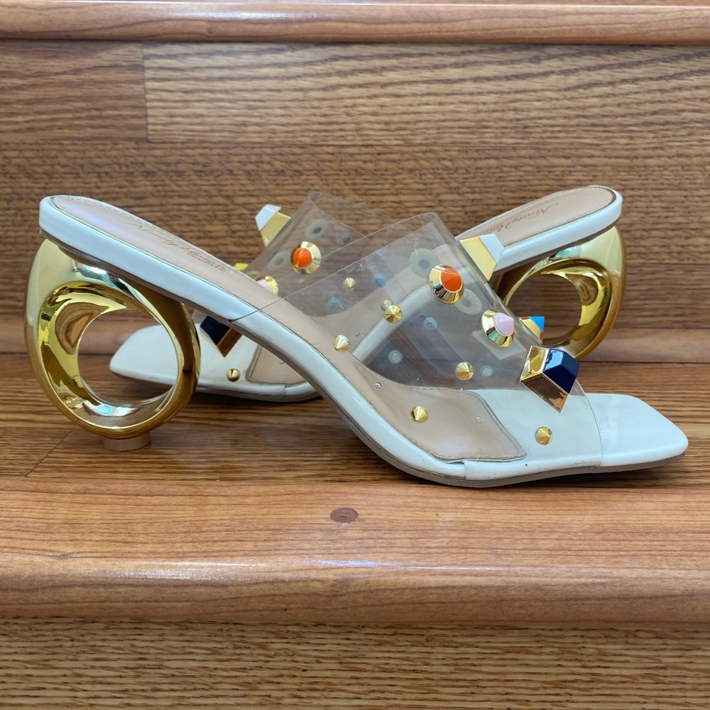 Ninety Union White/Multicolor Vegas Sandals Size 10
